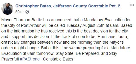 pleaseee!!!  lets all work together and be safe this is clarification to evacuate as followed