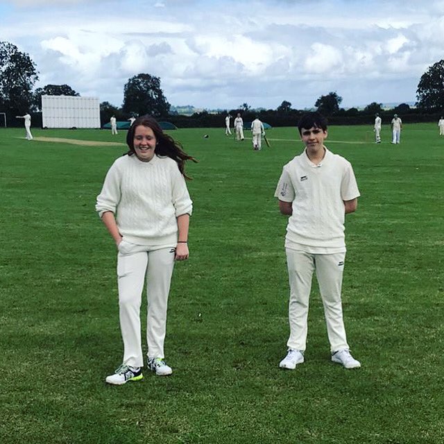 Chilcomptoncc's tweet photo. Junior players Thomas Scott and Alexandra Baughan made their home debuts for the Senior Sunday XI yesterday! We’re so proud to have such great junior players coming up through the club 🏏🤗👍 Results from this weekend: 1st’s lost, 2nds tied and Sunday’s won! #ChilcomptonCC https://t.co/GmHDZk8Ym9