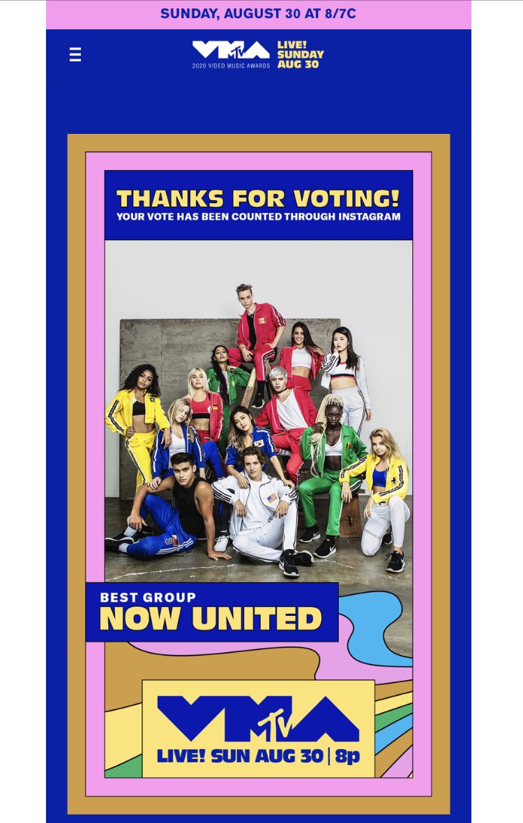 baileymay's tweet photo. Pls go and vote for us guys - https://t.co/CRK3IV4oy4 https://t.co/3dbOG94Fwg