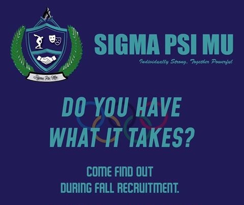 UofSC_HRSM's tweet photo. It's recruitment time for @SigmaPsiMuUofSC, the professional co-ed fraternity for Sport and Entertainment Management majors and minors! Click for details: https://t.co/qtxWIGzXMo https://t.co/NG4dklGh3k