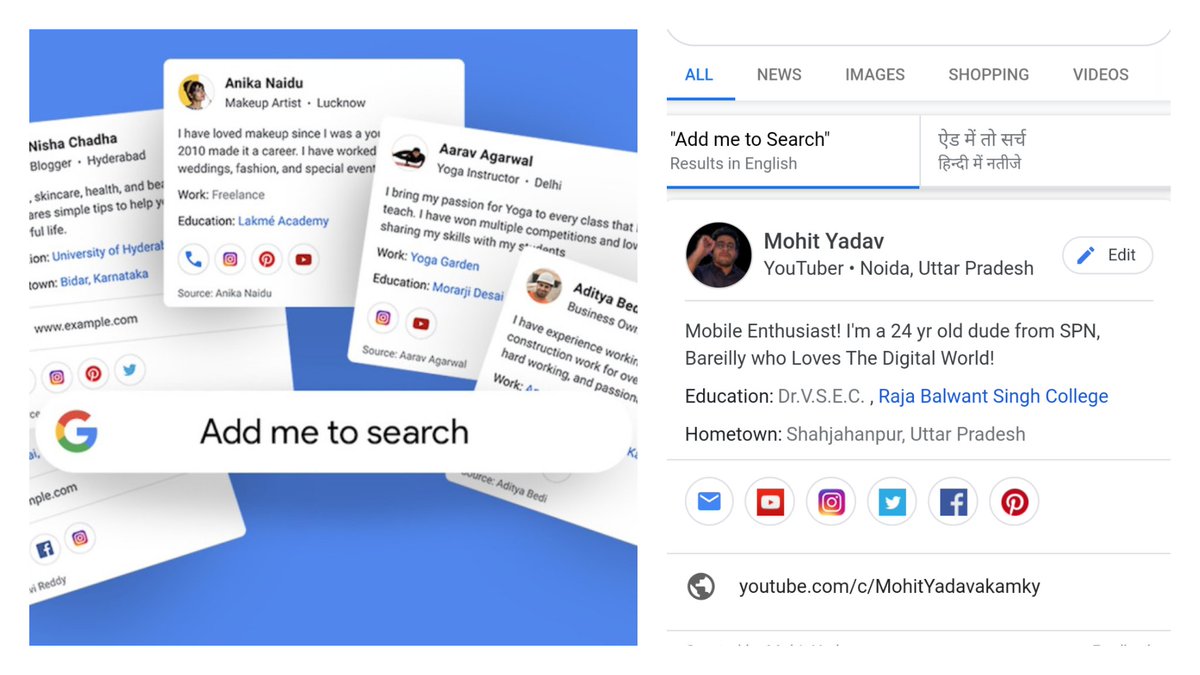 mohityadxxv's tweet image. Get Your Name in Google Search Results! 

youtu.be/f5Qc7VN_zco

#Trending #AndroidGeeek #mkyakamohit