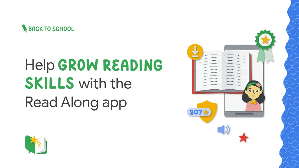 Know any little ones learning to read 📖? Set them up with Read Along, the interactive app that listens to young learners read aloud and offers help when they get stuck. Learn more: readalong.google. #BackToSchool
