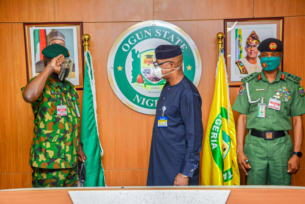 GOV. ABIODUN COMMENDS ARMY, SEEKS MORE COOPERATION