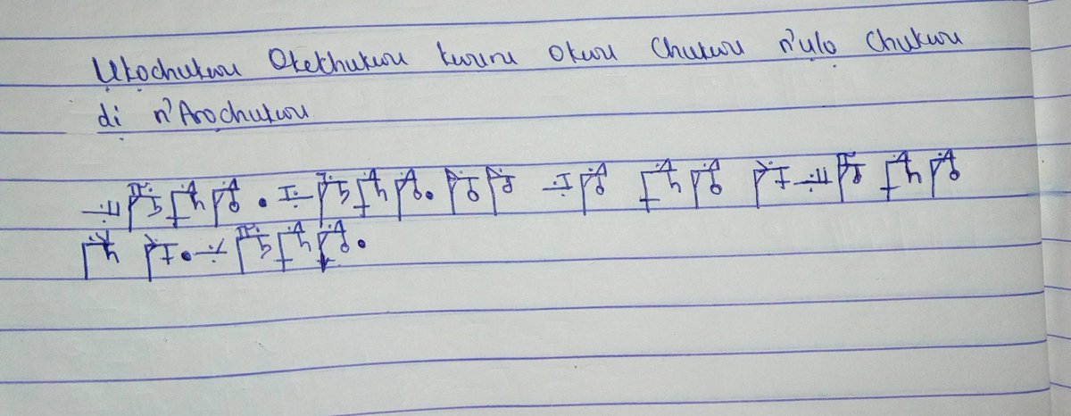 kodervine's tweet image. I wanted to write on Okwu Ntabire but this particular one was the only one I could recall. Oh well
#NdebeScript
#NdebeForIgbo
#NdebeProject
#MyNdebeLearningJourney