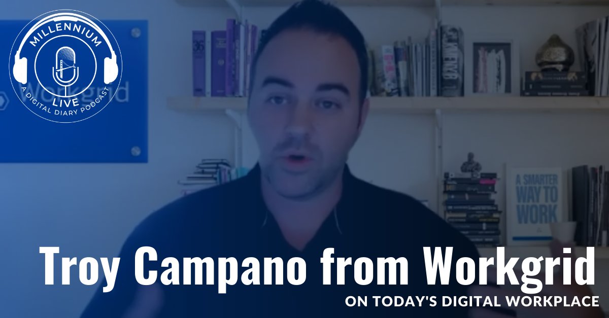 #Millennimlive chats with @troycampano of @WorkgridSoft on the importance of the digital workplace/experience amid the surge in remote work, how employers can set themselves up for success & strategic pitfalls that you should be wary of. Full episode here: bit.ly/2CVCQIB