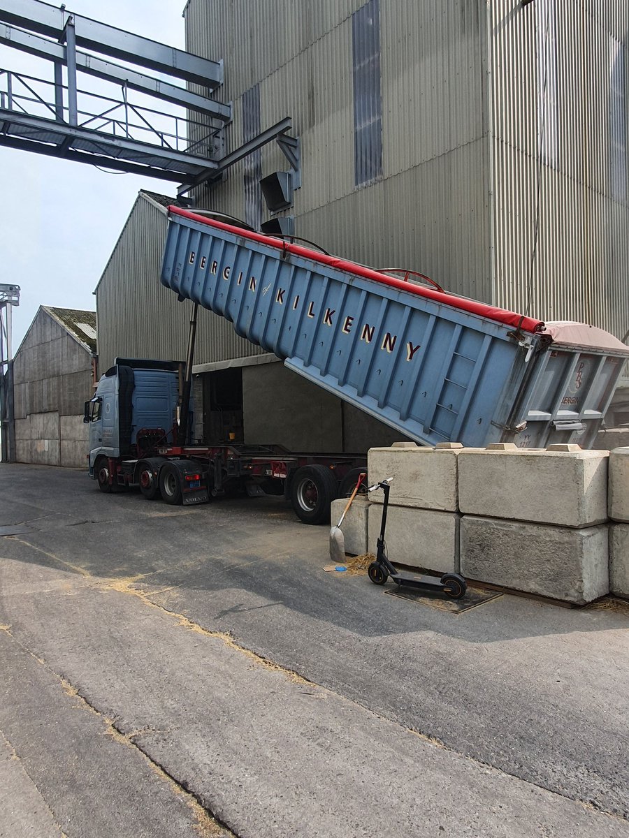 PbBergin's tweet photo. Big panic before "more rain" today!!!🙄 with old reliable @VolvoTrucks and @SDCtrailers combination #harvest2020 @countrylifegc https://t.co/vCUi9rmJkF