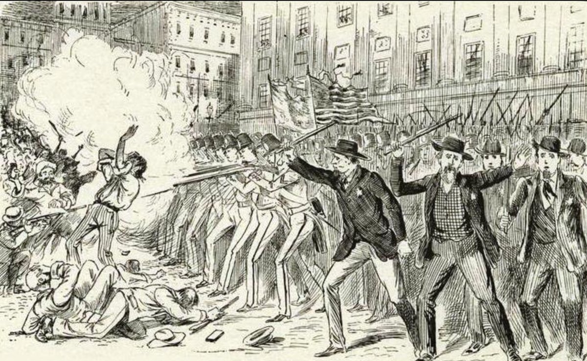 The elites also, unsurprisingly, used the police to suppress the labour movement. Their exorbitant profits were the result of horrific exploitation of the workers. Eg when workers tried to strike to eliminate child labour, the police would be deployed to violently suppress them