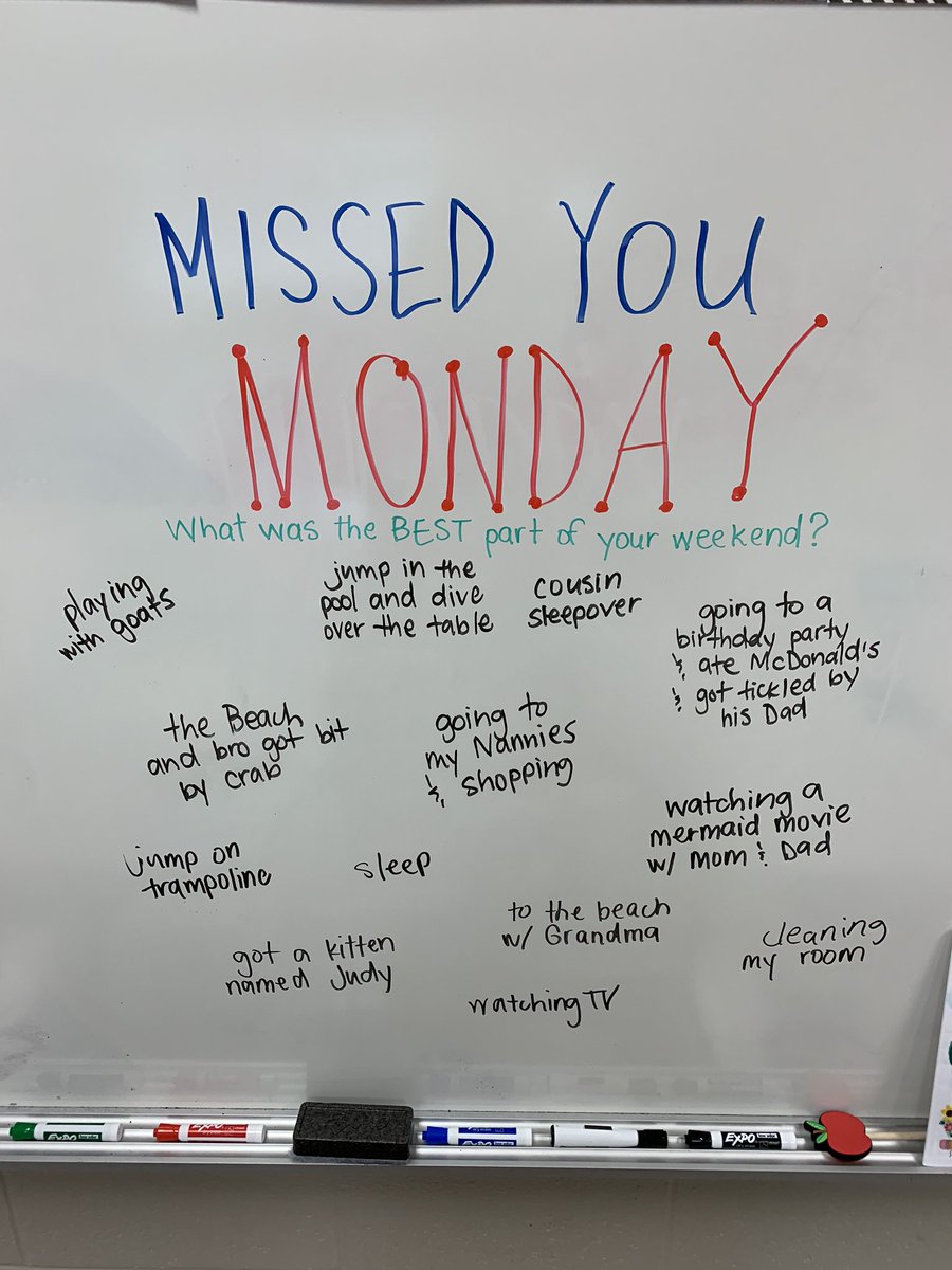 MissStevens20's tweet photo. I love using “Question Of The Day” in my classroom to learn about my students and I’m so glad I can still incorporate while we are virtual learning! 🙌🏻 https://t.co/lLvWn5GPqm