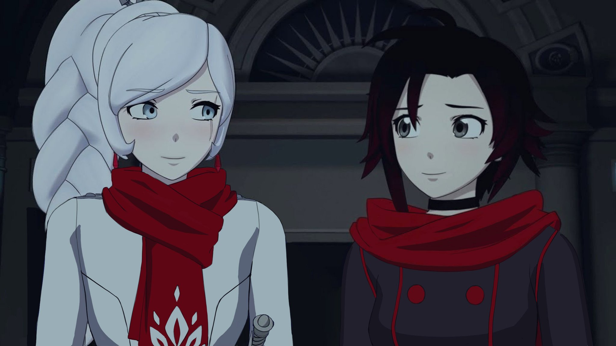 Tehshraid A Little Rwby Volume 7 Edit I Did With Ruby And Weiss In My Redesign Outfits Rwby Rwby7 Rubyrose Weissschnee