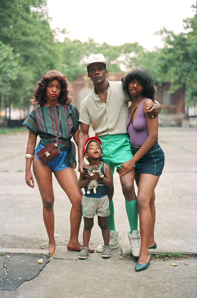 New York City (late 1970s/early 1980s). Photographed by Jamel Shabazz, a New York photographer who went around Brooklyn and Manhattan in the 70s and 80s taking pictures of the city& #39;s youth. By far one of my favorite photographers. Please check out his work.