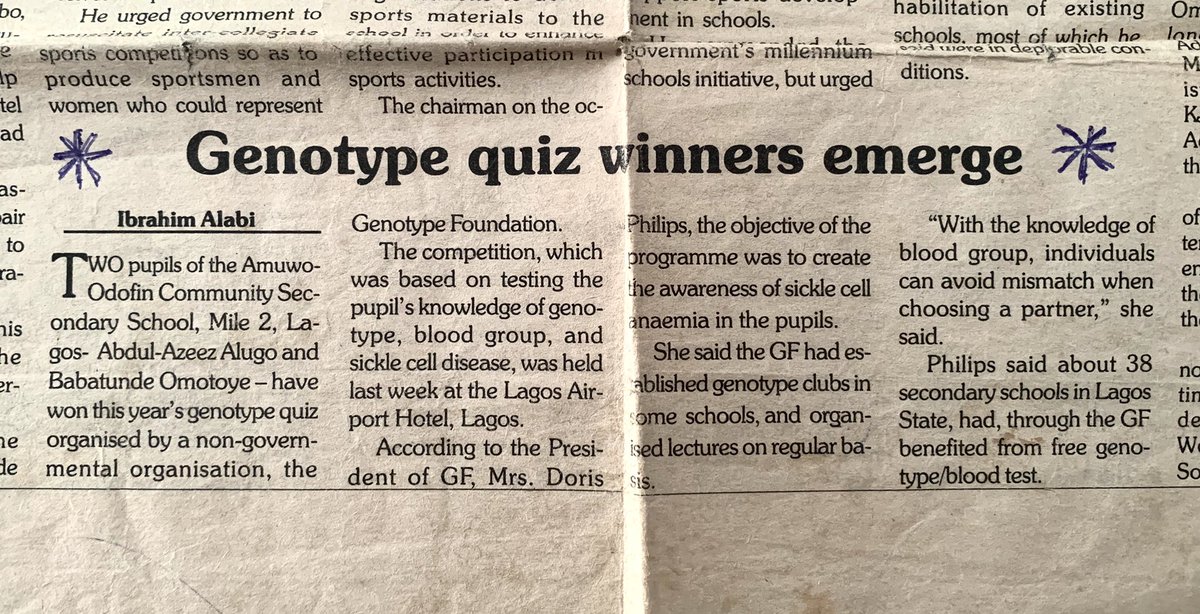 One week later, we were featured in the Punch newspaper for winning that competition. I’d always remember that day and the little lesson learnt will never be forgotten.