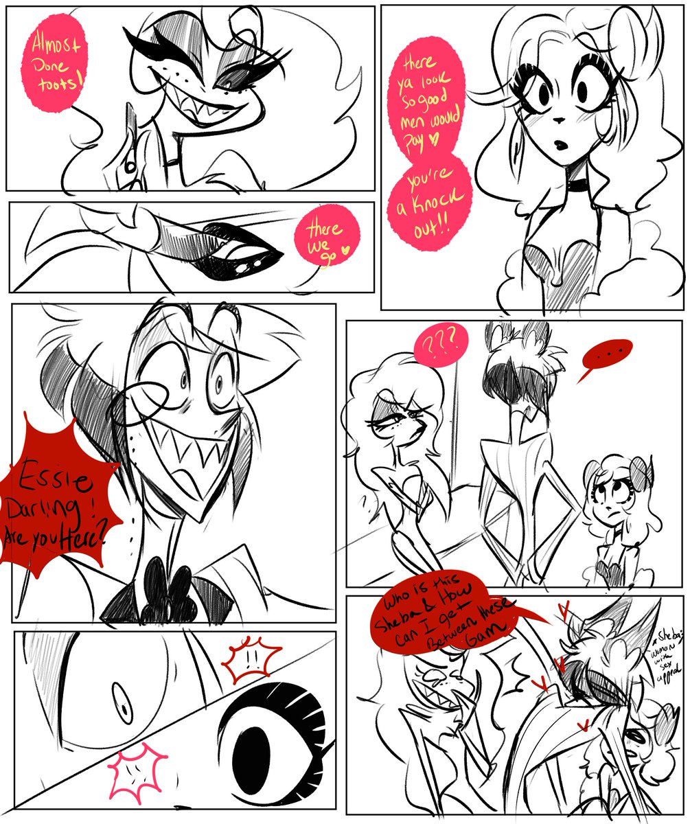 RavenouScorpian's tweet photo. little comic strips wholesome yet some eh, :3 and little extra doodads needed wholesome #HazbinHotelAlastor #HazbinHotelFanart #HazbinHotelOC #hazbin_hotel #hazbinhotel #hazbinhotelEssie https://t.co/eZbmUGOrwr