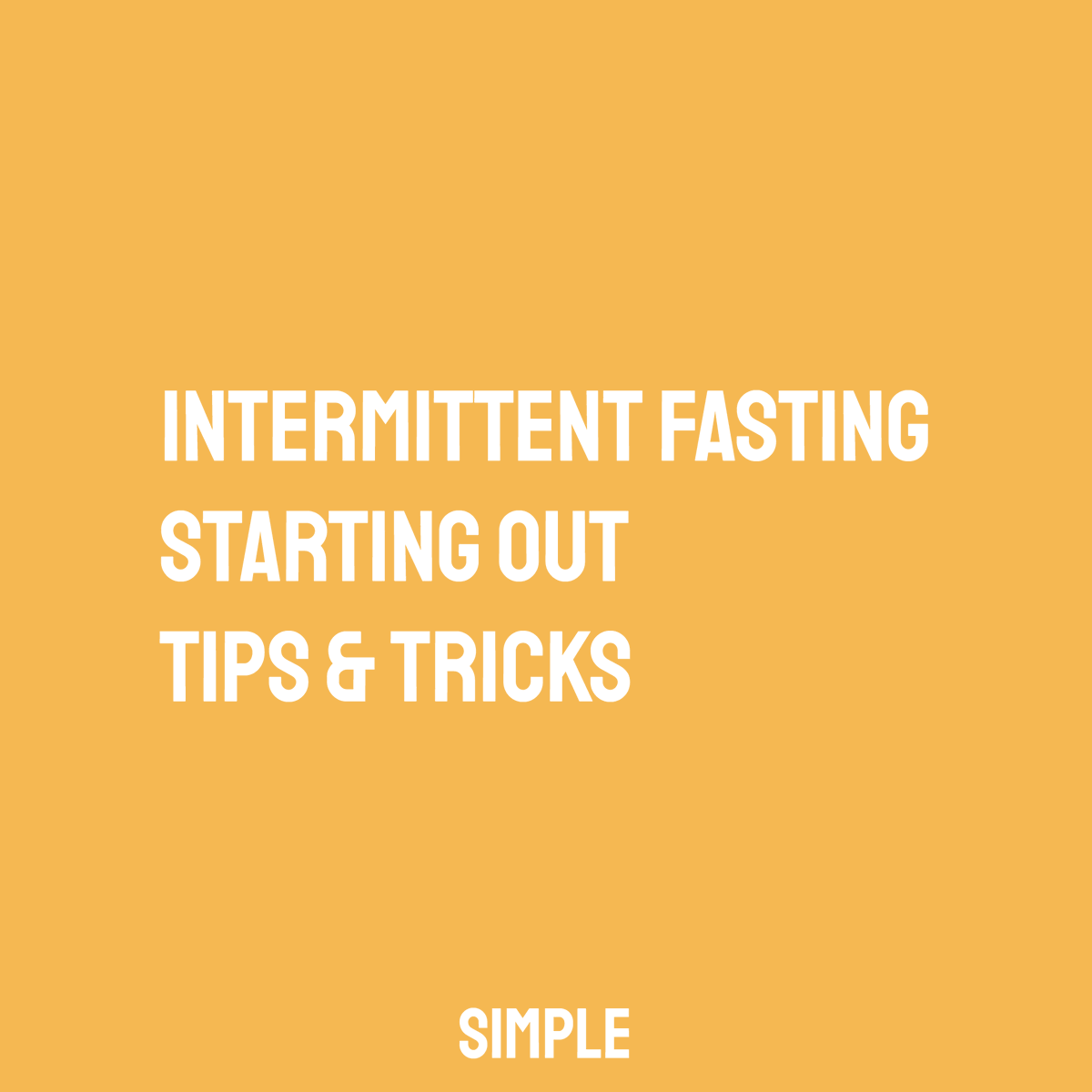 FastingSimple's tweet image. Starting out can be daunting, so here are the basics. We want you to start and continue your fasting journey with confidence, ask us anything.