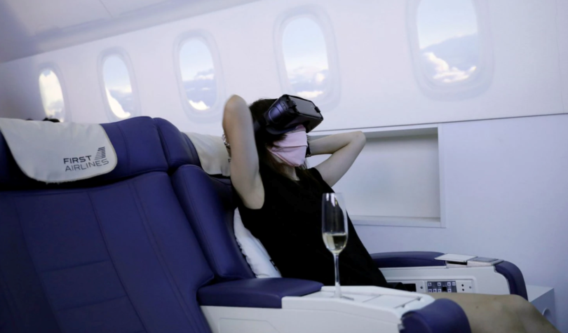 ScoutHouseLab's tweet photo. Travelers Are Paying Real Money For VR Flights To Nowhere via @bcarlton727 https://t.co/FlGbGuttmp https://t.co/FdD2XzGSnz