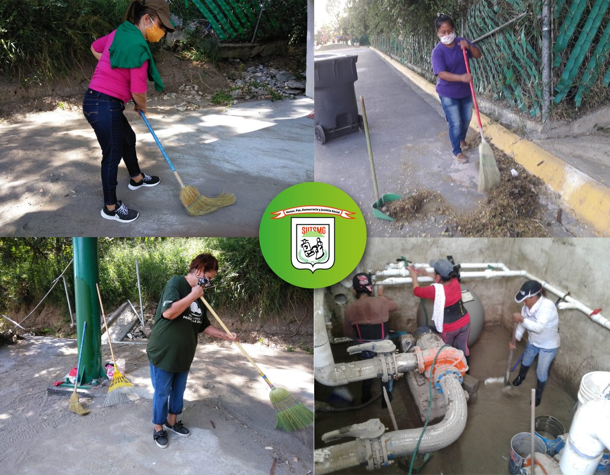 sutsmg's tweet photo. #Parques, Compañeras del #ParquePipo, continúan con trabajos de limpieza dentro sus áreas de labor, en #Guadalupe.

#OrgullosamenteSUTSMG https://t.co/X6TlZV9khL
