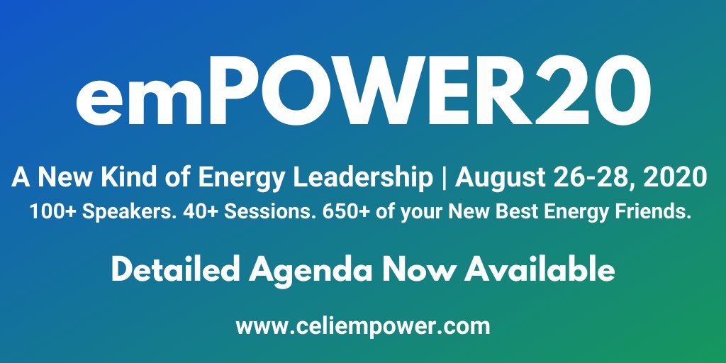 Energy_Leaders's tweet image. TWO DAYS to #emPOWER20! We have just released the conference brochure with a detailed agenda. 40+ sessions, 100+ experts, and 650+ energy friends over three days -- did we mention you will have access to recordings? Don't miss this event August 26-28! bit.ly/empower20agenda