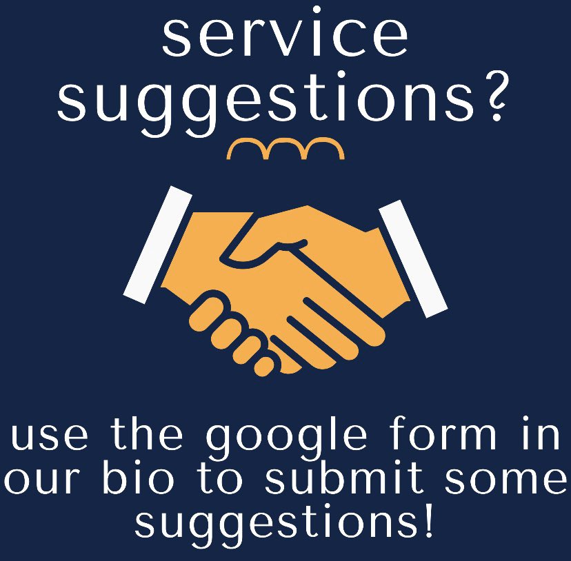 If you have suggestions for activities that we can do as a society please fill out this form: forms.gle/VnBATHg54HkAH5… We want to plan events that all members are excited about and have a wide variety of options to choose from, so any ideas are appreciated and welcomed! Thank you!