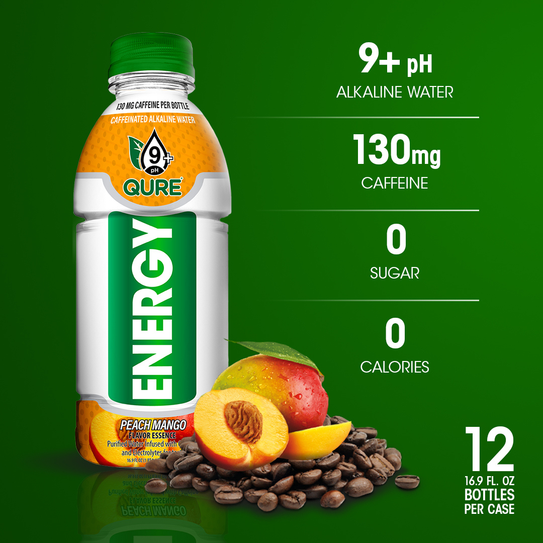 QureEnergy's tweet photo. Jumpstart your week with the flavorful boost of QURE Energy Peach Mango. It's time to #EnergizeYourWater 

Learn more at https://t.co/IOaeYkh6rx

#Caffeinekick #Caffeine Water #FlavoredWater #PeachMango https://t.co/cbHPzfUFRy