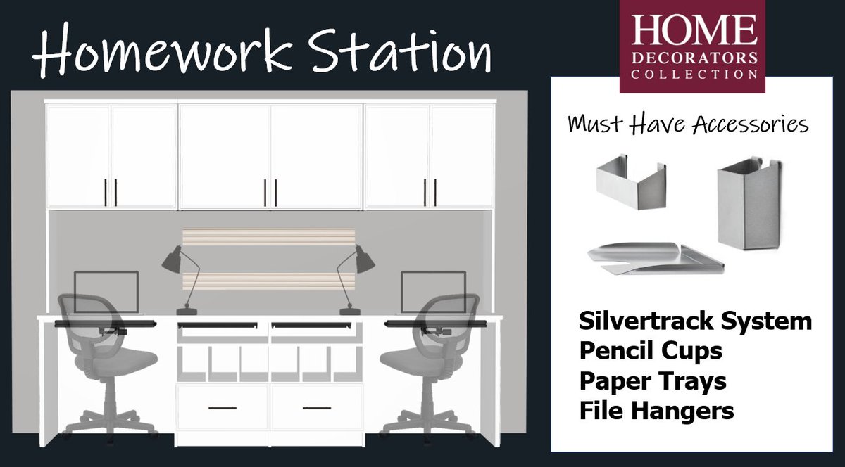 Andy Hall (@ahallthd) on Twitter photo Set the kiddos up for success with a Custom Homework Station! Cubbies, file drawers, under-mount keyboard holders, pencil trays, and silvertrack accessories will help keep them focused and organized! #BackToSchool #HonorRoll #team100 <a href="/AutumnsinghT/">autumn_r_singh</a> <a href="/JackRainone/">THD_JackRainone</a> <a href="/y_atonna/">Yvette Atonna</a> Set the kiddos up for success with a Custom Homework Station! Cubbies, file drawers, under-mount keyboard holders, pencil trays, and silvertrack accessories will help keep them focused and organized! #BackToSchool #HonorRoll #team100 <a href="/AutumnsinghT/">autumn_r_singh</a> <a href="/JackRainone/">THD_JackRainone</a> <a href="/y_atonna/">Yvette Atonna</a>
