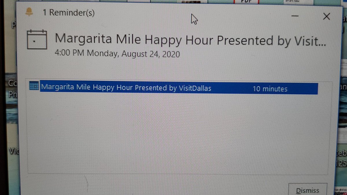 criley83's tweet photo. Great meeting reminder just popped up! #CventCONNECT 2020 let's get this party started #dallasdelivers https://t.co/aVzaG4temY