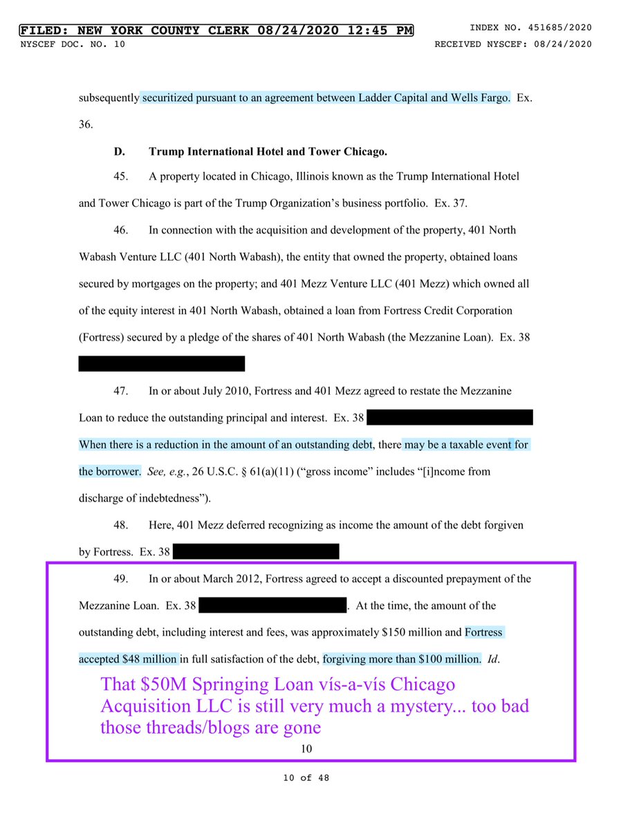 The gambit is kind of clear:-hire an appraiser who will over inflate valuation-squeeze lenders via extortive techniques, like “fine we will walk away and leave you holding the financial backhole”-neglect to disclose the loan forgiveness ergo taxable incomeWash. Rinse & Repeat