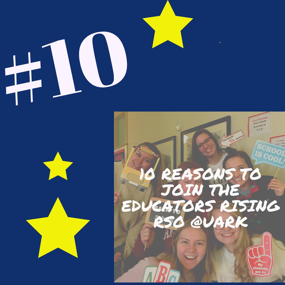 Drumroll please! 🥁...the #10 reason for joining @uaedrising this year....We ALL could use more support this year, and Ed Rising provides you with an amazing community! Join NOW! 💯 

#hogsloveteaching @uaedrising <a href="/uarkerz/">UA Education Renewal Zone</a> <a href="/uacoehp/">UA COEHP</a> #uark