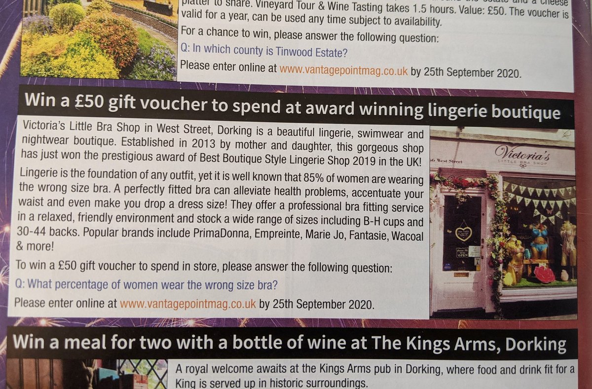 #CompetitionTime ⚠️We're giving away a £50 gift voucher to one lucky person as a thank you for all the support over the past few months. Simply pick up a copy of this months <a href="/VantageLocalMag/">VantagePoint Magazine</a>, read all about us and input your answer on their website 😃 Best of luck 😘 #Giveaway