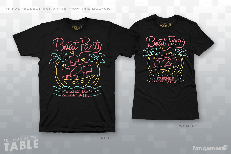 Boat Party T-Shirt (WITH Samothes sticker pack-in)(Shirt design by Tony Kuchar)