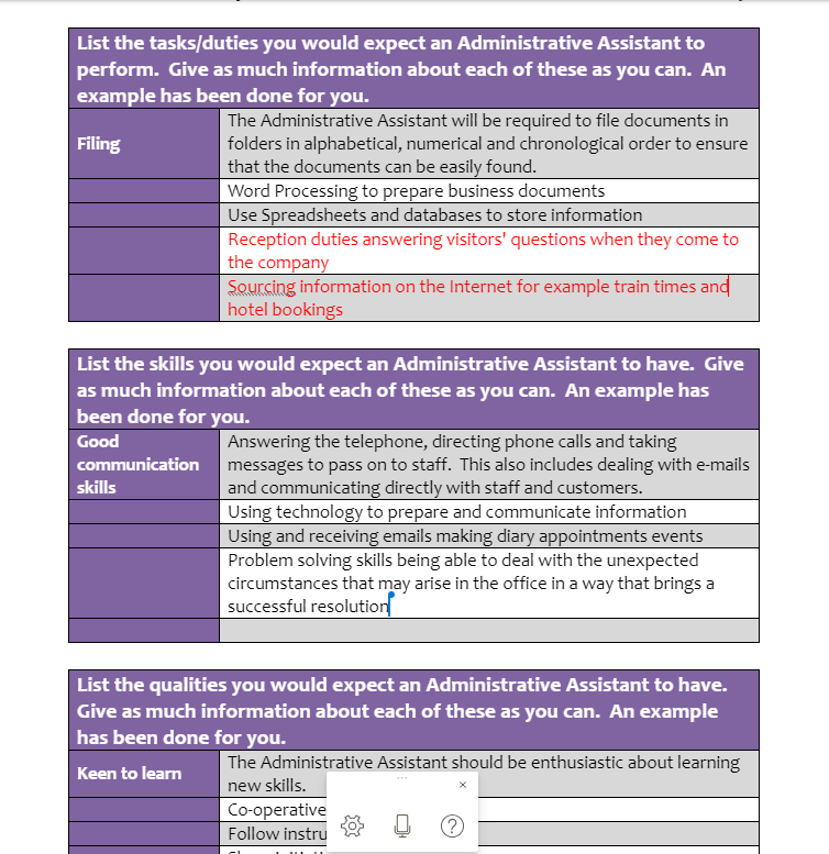 MrsLMacMillan's tweet photo. Tonight's little 'marking' first - using the dictate function in Glow Assignments to fill in any gaps in the student's submission. What a time saver! (Thanks to the SBEA colleague who uploaded this template too). https://t.co/Rn12oSEzd1