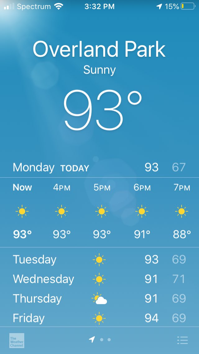 DFelter's tweet image. Yes! Our dismissal of summer was premature. Our bad. #summerinKansas