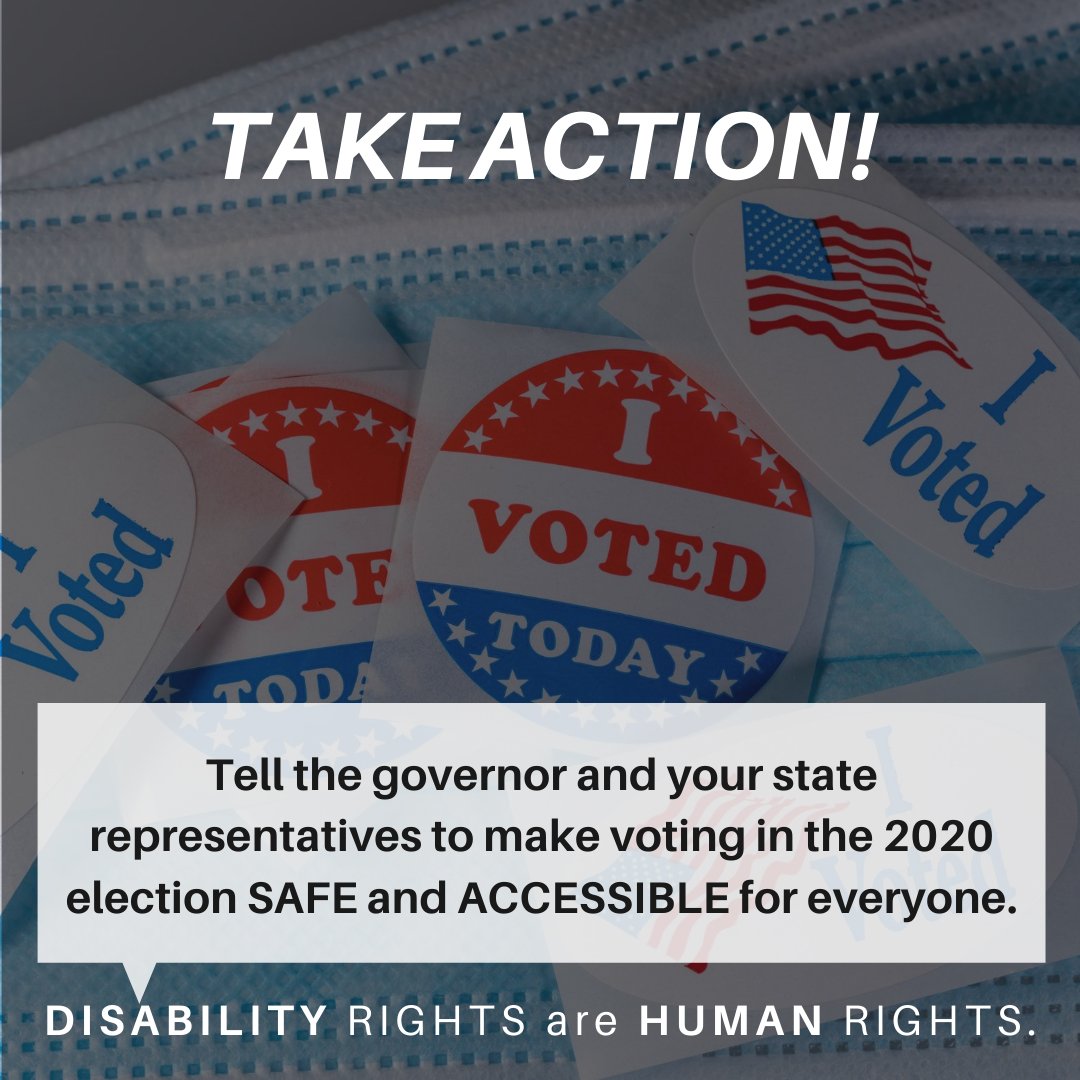 Able_SC's tweet photo. ⚠️Act now to save the 2020 election!⚠️
Help us make sure that the 2020 elections are SAFE and ACCESSIBLE for everyone by contacting the SC governor and your state reps TODAY: https://t.co/58H6nRmXqP
#CripTheVote #SaveTheElection #SCVotes https://t.co/speh8HtRRg