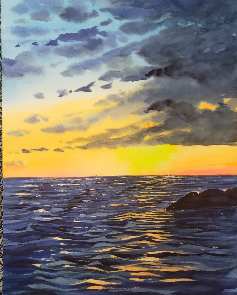 julie_mcgilvery's tweet image. Lake Erie sunset