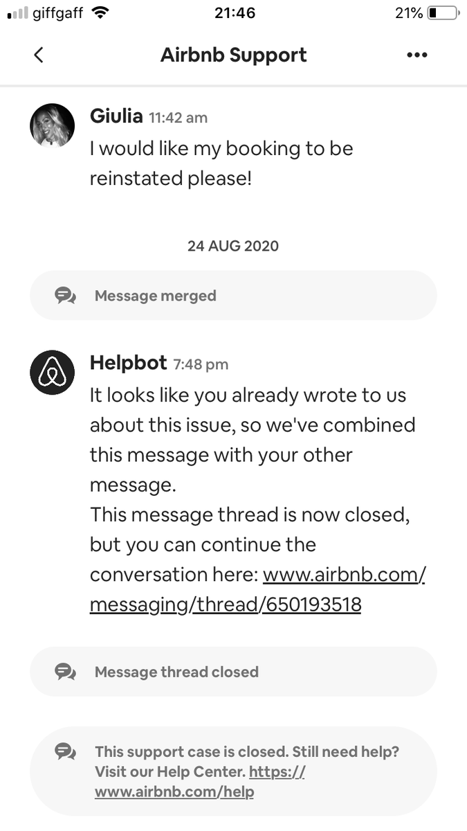 AlidaHair's tweet photo. @Airbnb_uk Is this why you cancelled our Tenby booking &amp; gave to someone else? We have nowhere to stay! Called your US no from UK, was promised a call back! No response, instead my messages are being ignored &amp; closed! Have tried phoning again&amp; my calls are locked off. PLEASE HELP!!! https://t.co/z00ty0lPjX