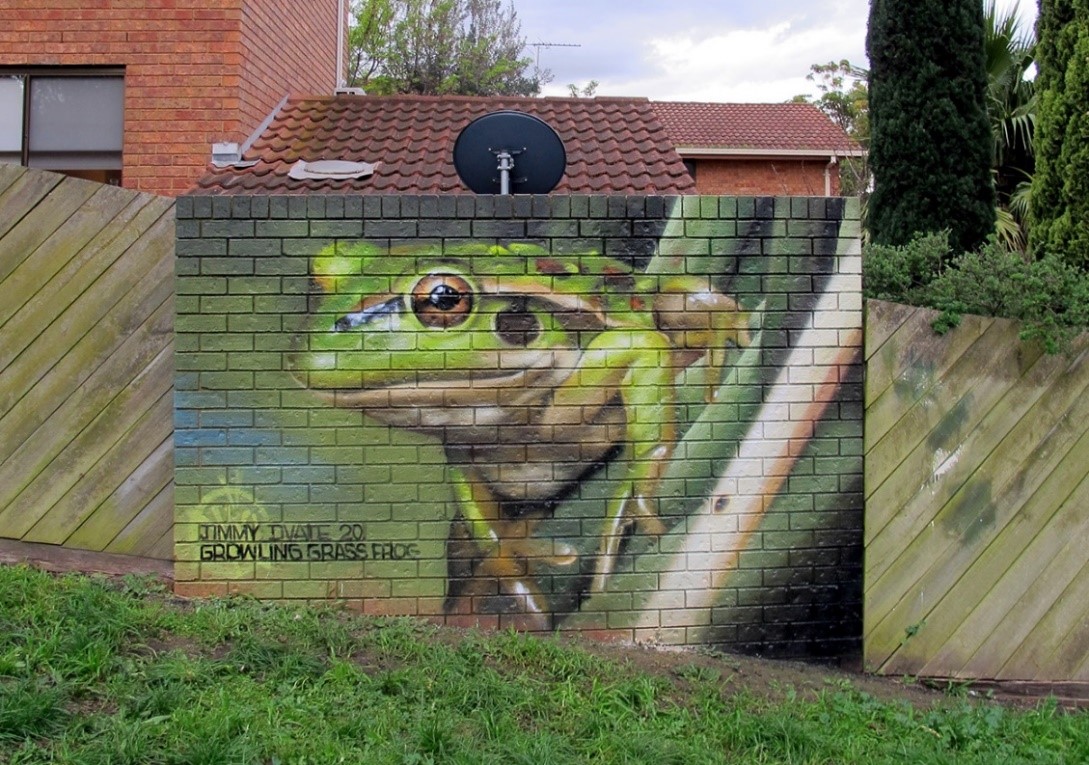 MerribekCouncil's tweet photo. We're reducing graffiti in #Moreland by commissioning #murals in areas with high tagging rates. Street artist Dvate has installed these stunning native Australian murals in Coburg, and 3 more murals are due to go up once Covid-19 restrictions ease. https://t.co/dTZnNwe94C