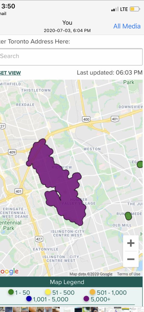 Toronto Hydro On Twitter We Re Responding To An Outage In Around The Area Of Eglinton Ave W South To Rathburn Rd Lloyd Manor Dr East To Islington Ave We Ve Been