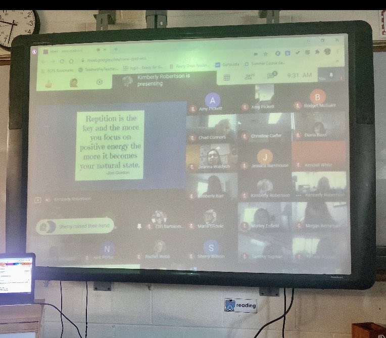 PrincipalRfcps's tweet photo. Kicking off the year with staff!! Positive energy in action! @CMESLions @fcpscanning @FCPSMaryland #CMESPAWSitivity https://t.co/hpVXHUQNxC