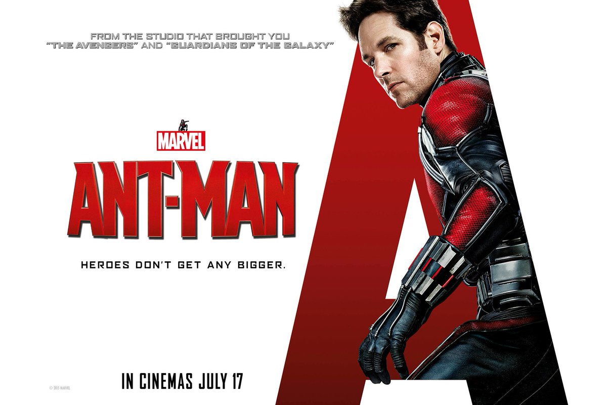 Now at the end of Phase 2 and the introduction of one of my favourite characters #nw Ant Man (2015)