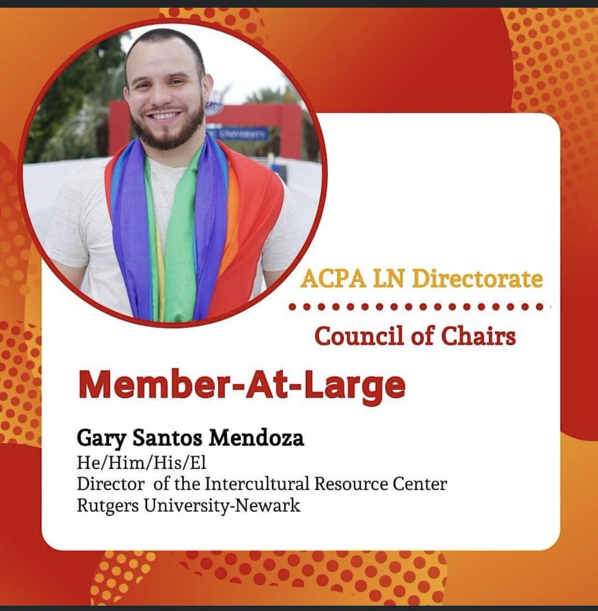 ecuariqu3no's tweet photo. Proud to still give back to this group of scholar-practitioners #ACPALN #Familia β€οΈπ ACPA Latina/o/x Network #MemberatLarge @ACPALN https://t.co/uJ1IiQo6rG