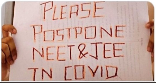MdDanis2575's tweet photo. #MODIJI_POSTPONEJEENEET
Now, this the last time of tweeting from me and all aspirants about #NEET and #JEE postponement. Bcoz, this is the most harmful situation now. And stress level had also increased too much. Plz postpone exams 
@narendramodi
 &amp; 
@DrRPNishank
 and see this. https://t.co/FuUmh9uxDb