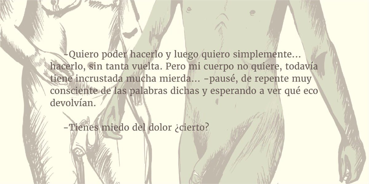 MugreRevista's tweet photo. Este cuento es una serie de fragmentos de un joven que busca romper el solipsismo y el rol que lo limita, salirse de sí mismo y enamorarse de otro hombre, rompiendo así las fronteras de su cuerpo. 

por Chenzo. 

#VOLIII #CUERPOS #cuento #MUGRE #RevistaIndependiente https://t.co/XpJYzp1Ega