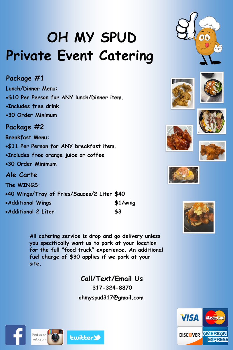 New menu! #familyowned #ohmyspud