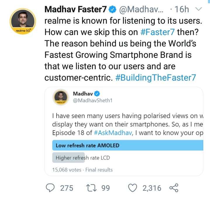 techkaksha's tweet photo. @stufflistings @sanjay_palapu mukul bhaiya Amoled hogi low refresh rate ke saath as per my source😋 https://t.co/RRbfy3DQlx