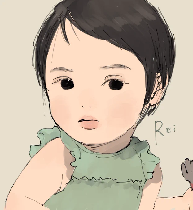 べびにめろめろになりながら描いた 