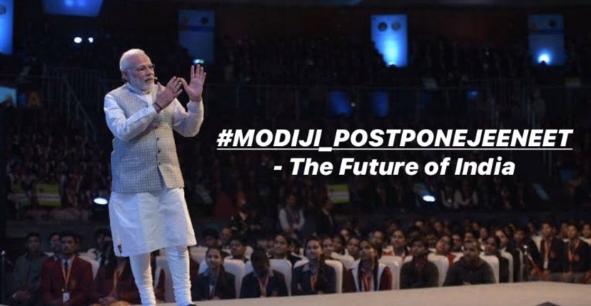 WaseemS12418565's tweet photo. #MODIJI_POSTPONEJEENEET
Humble request to Modiji please postpone jee and neet.
As a devotee of Swami vivekananda you know the power of youth. we are country's future. please don't push us to death.
Only believe us to our gov.
please help us🙏🙏
@PMOIndia 
@Swamy39
@EduMinOfIndia https://t.co/C2Y2BSrwUs