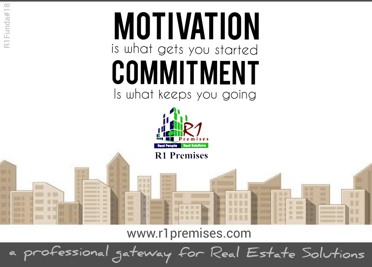 r1premises's tweet photo. MOTIVATION is what gets started
COMMITMENT is what keeps you going
#R1Premises #Surat #Gujarat #RealEstateSolutions https://t.co/H8maOrrDFt