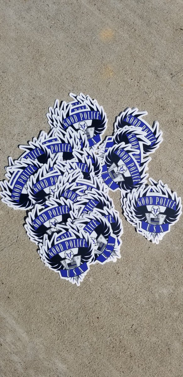 GoodPoliceUSA's tweet photo. So excited...our new #goodpolice stickers just came in. https://t.co/YpKly5SQgP