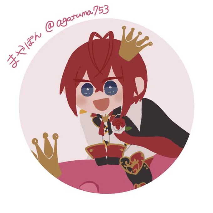 # いいねした人のアイコンを自分の絵柄で描く 
まずは相互さん! 