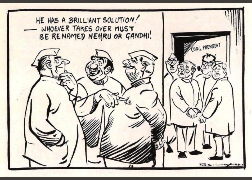 IamRajat_Pandit's tweet photo. #HumourInPolitics by the inimitable R K Laxman decades ago! https://t.co/0wY1OYduDr