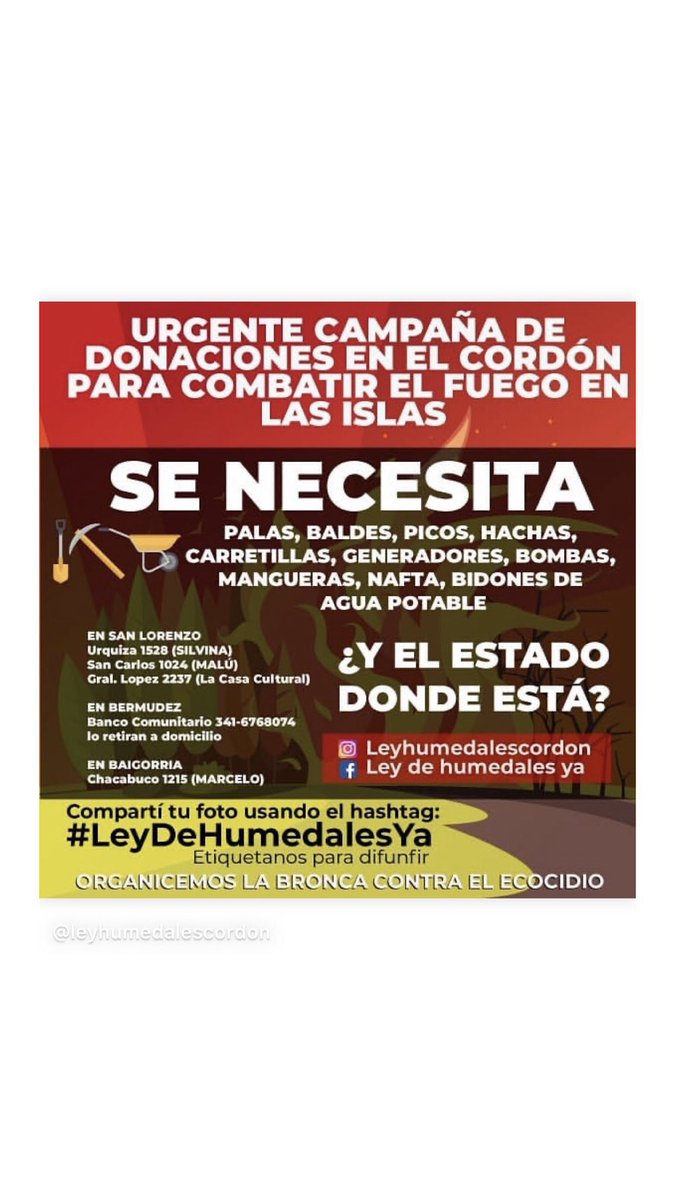 kittenl0verrr's tweet photo. Menos fotito tomando vino y escuchando música en la isla y más ayudar. Estamos recolectando insumos y todo lo que sea necesario para entregarle a la gente de Ley de Humedales que está laburando en las islas. En Santa Fe 283 Cap Bermúdez. RT 🙏🏼🔥 #LeyDeHumedalesYa https://t.co/uKdENasSNb