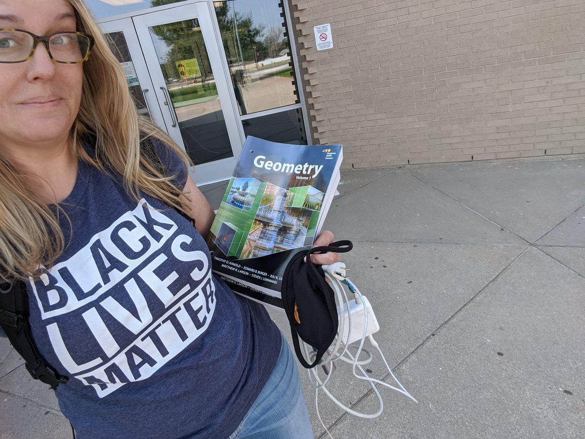 I posted on FB about my books, someone replied that I shouldn't be able to wear politics at school. #BlackLivesMatter is not politics. Valuing the lives and rights of Black Americans is what is right.